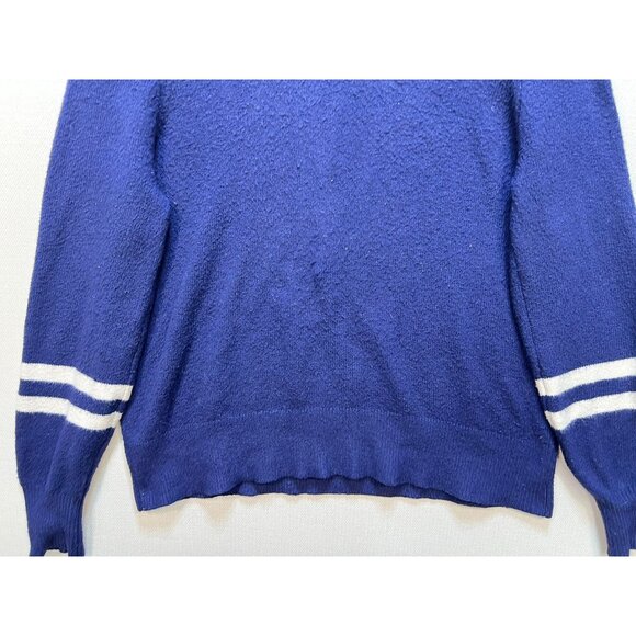 Victorias Secret Pink Womens Pullover Sweater Knit Stretch Sz L Blue - Picture 6 of 13